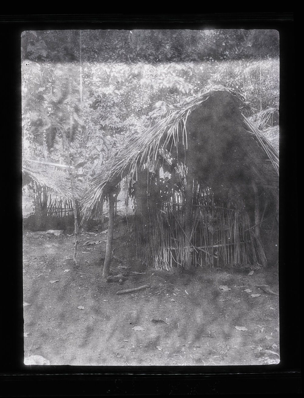 [Manum Island, New Guinea] Old Waia Graves Showing the Fences set Around