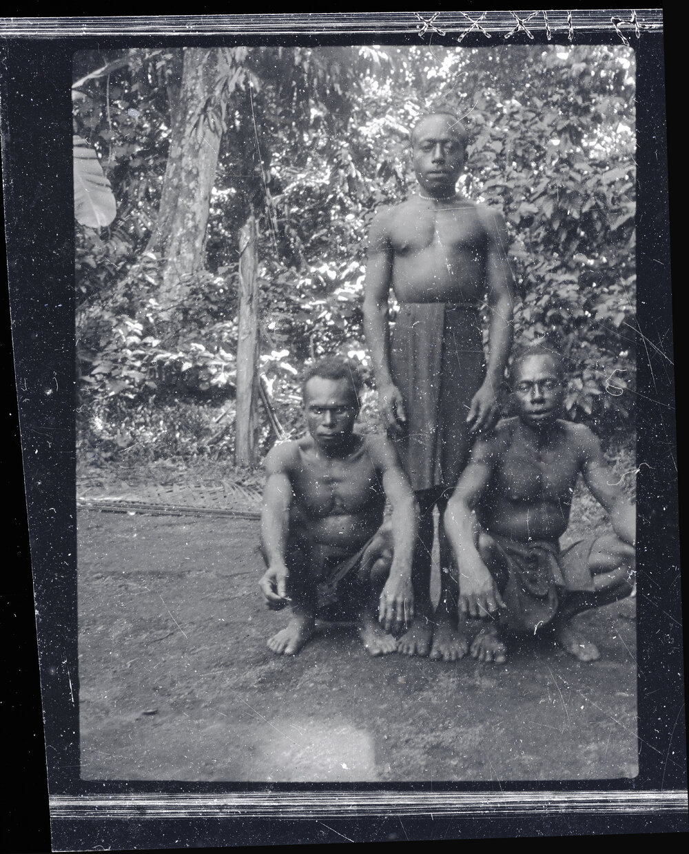 [Manum Island, New Guinea] Poiro&rsquo;a, A&rsquo;ue, and Wa&rsquo;ona who Killed the Pig for Ararua&rsquo;s Funeral Feast
