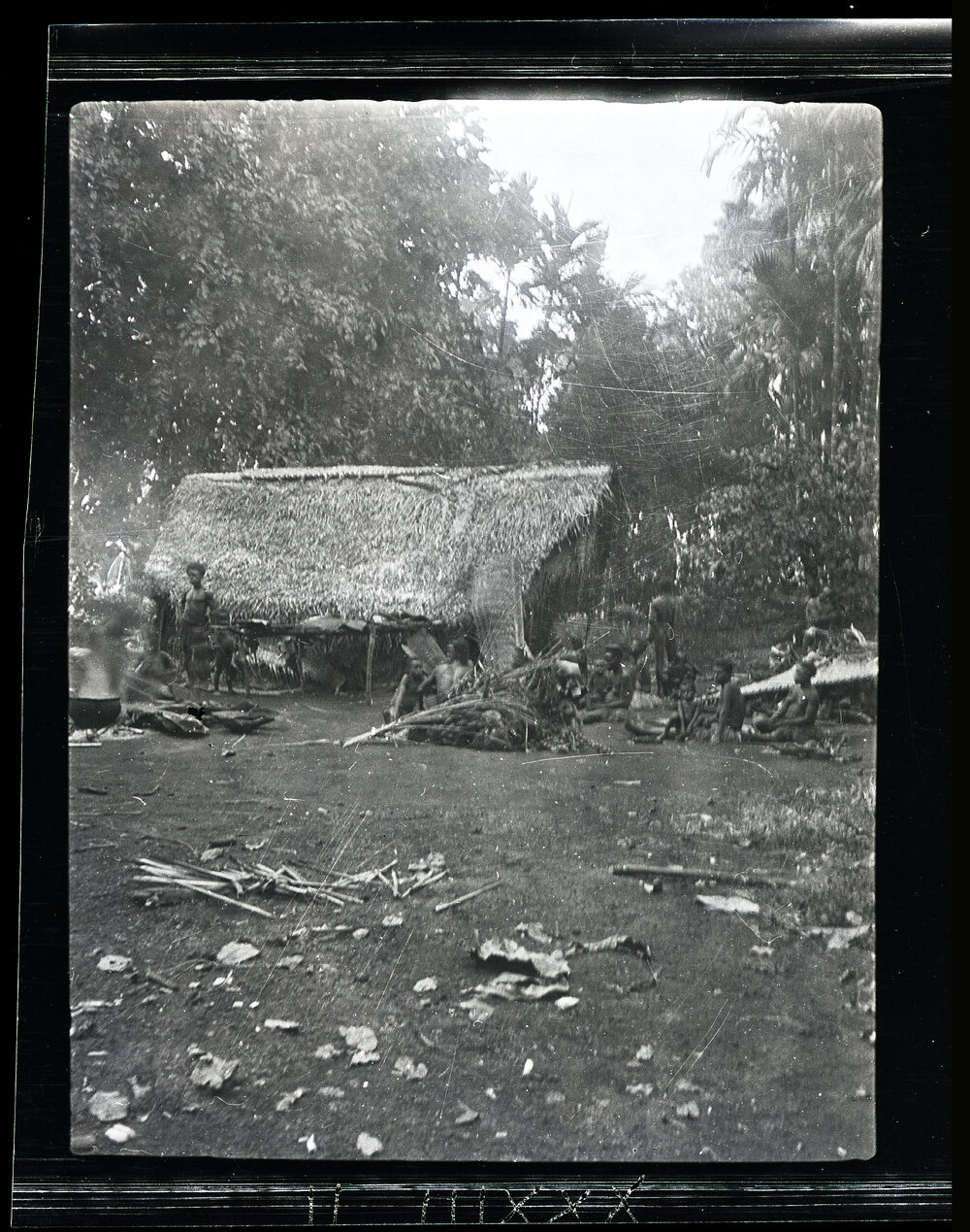 [Manum Island, New Guinea] General View of the Women who have Finished Cooking