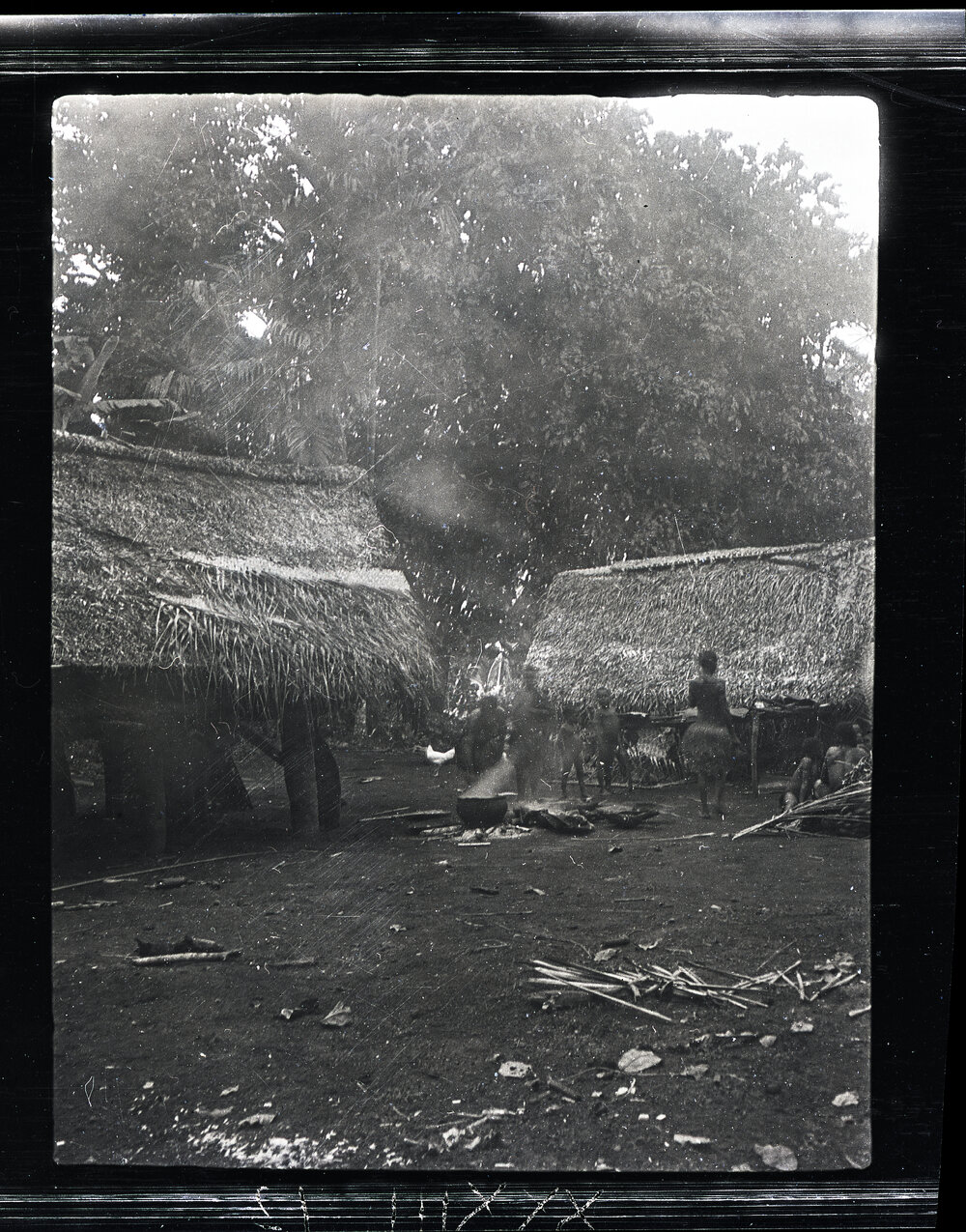 [Manum Island, New Guinea] General View of the Women who have Finished Cooking