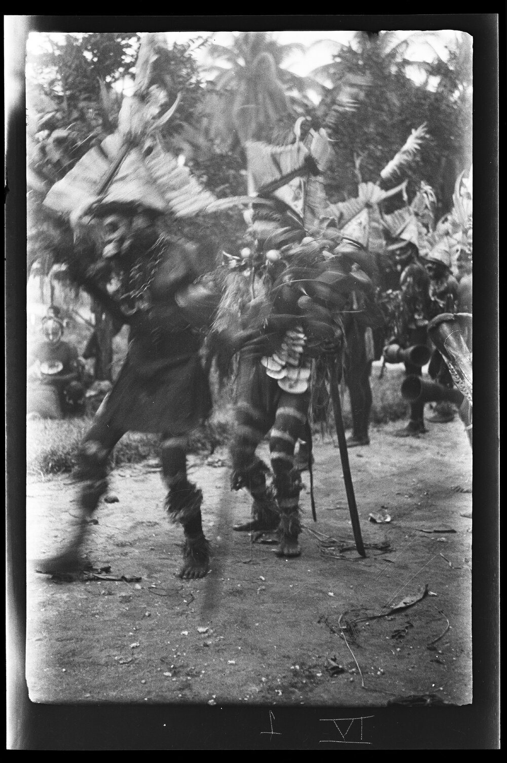 [Manum Island, New Guinea] Nubia Dances: the Leader Turning