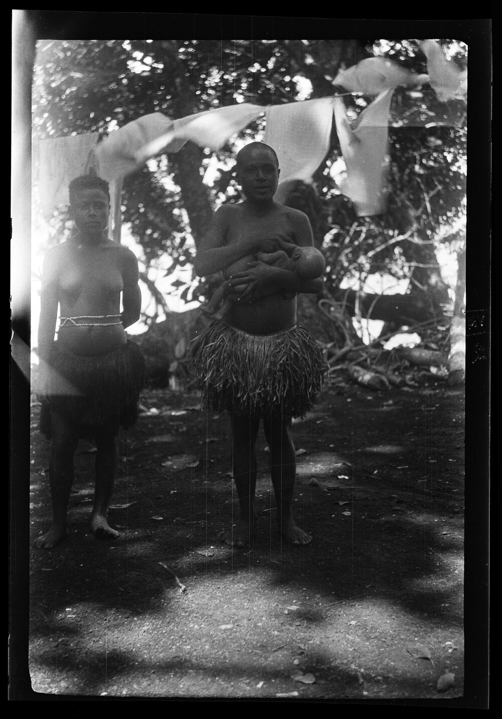 [Manum Island, New Guinea] Badzaba and her Baby Shortly after her Period of Seclusion 