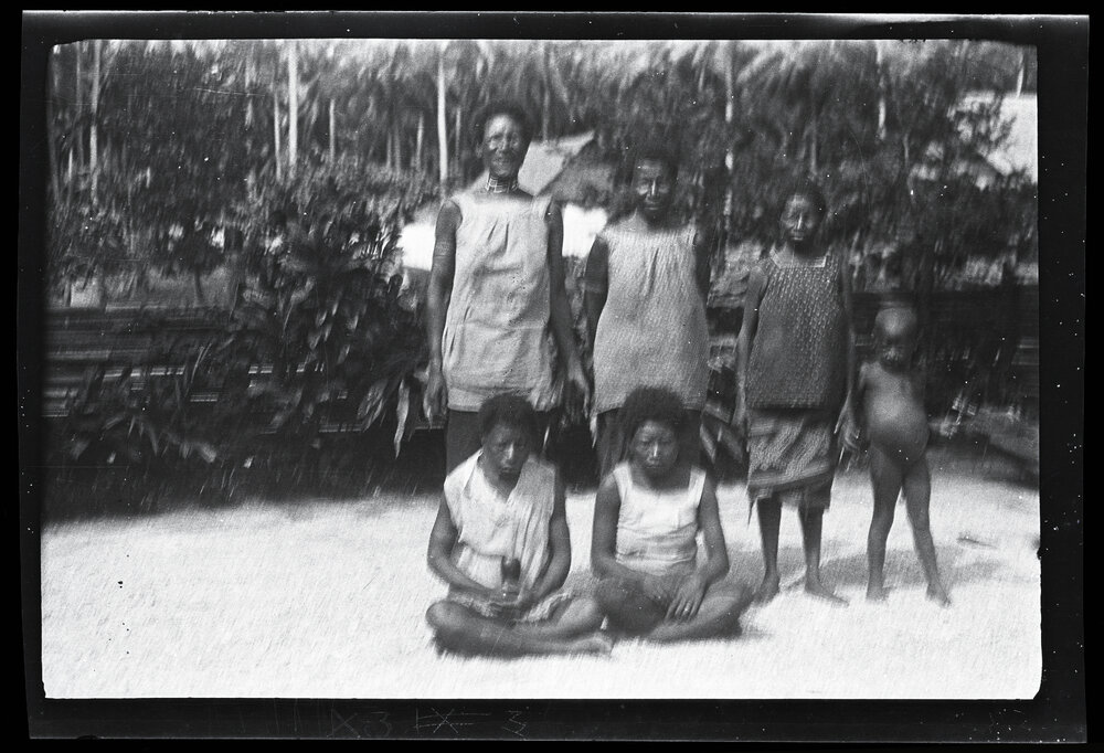 [Manum Island, New Guinea] The Women Servants at Awar Plantation (Out of Focus)