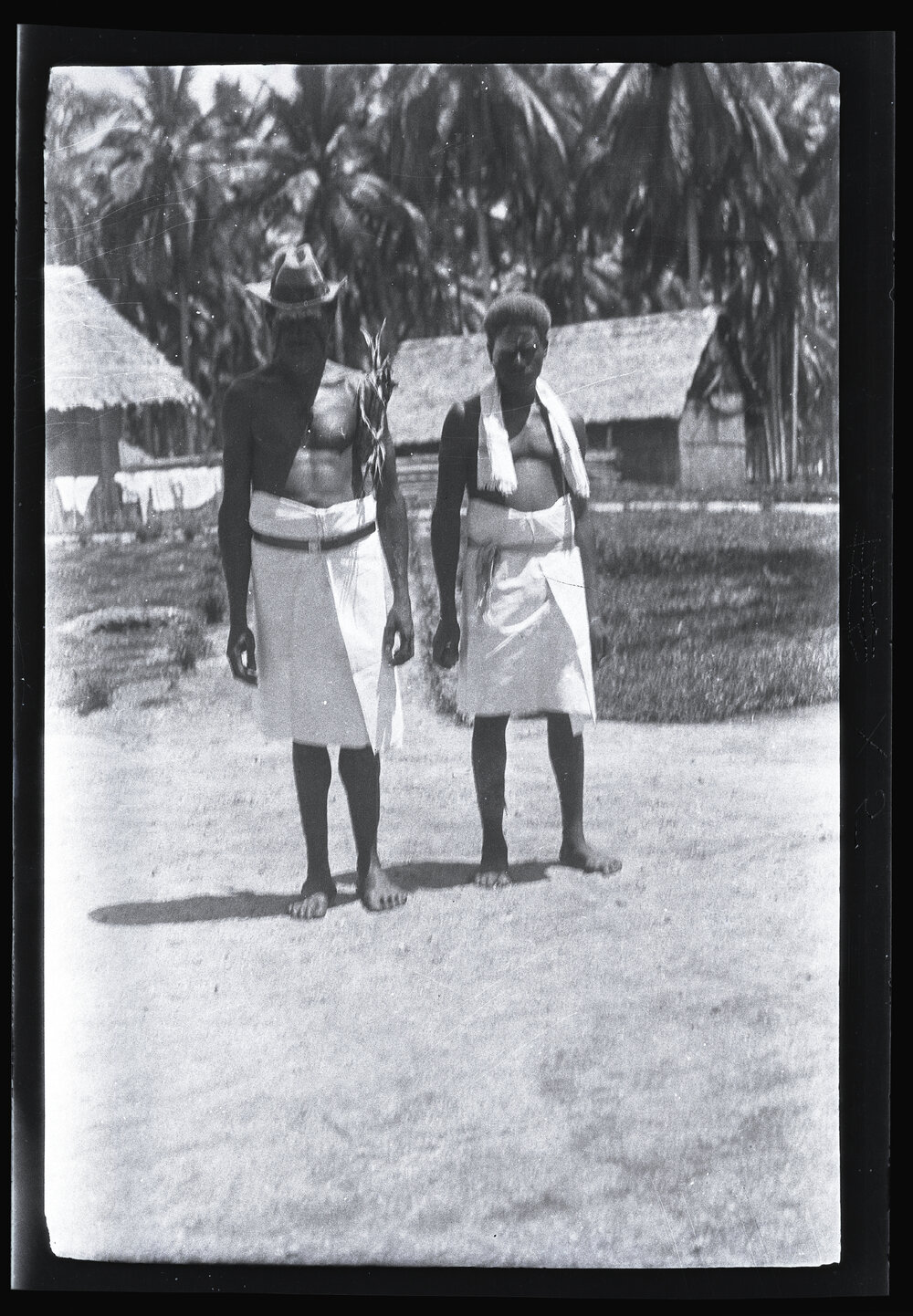 [Manum Island, New Guinea] Two Finished Timers from the Sepic River on their way Home