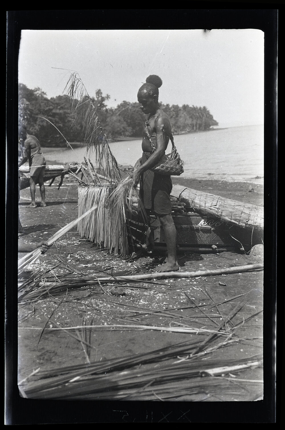 [Manum Island, New Guinea] Basi, Yabu&rsquo;s Son Decorates the perapera