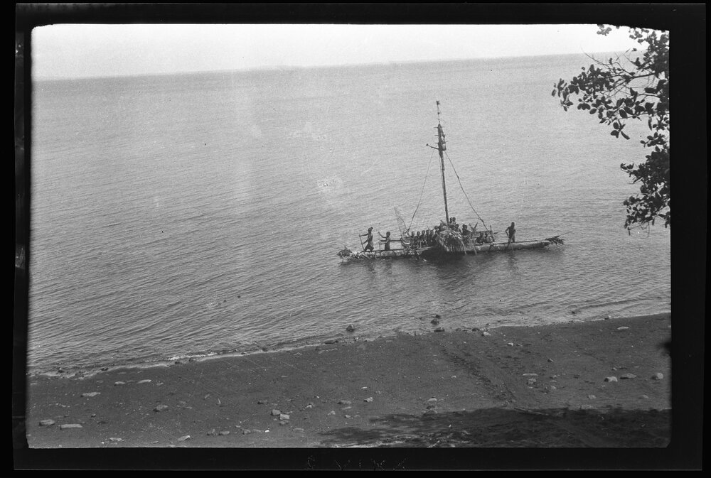[Manum Island, New Guinea] Mamboti&rsquo;s Canoe. Badiadega's Canoe on a Trial Trip