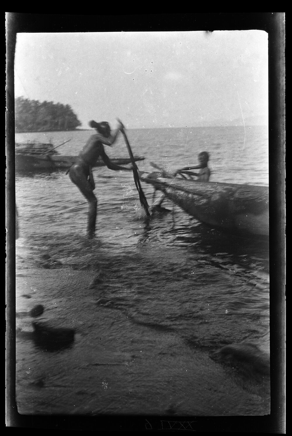 [Manum Island, New Guinea] Magicking a Canoe Preparatory to Setting off on an Over&shy;seas Trip