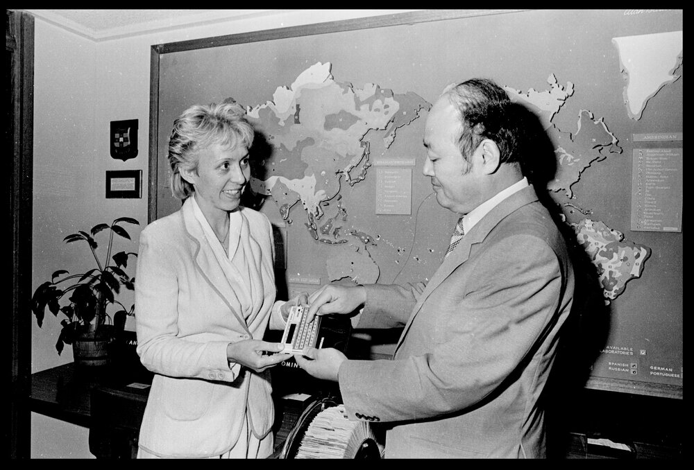 Professor Choi and Urzula Goral