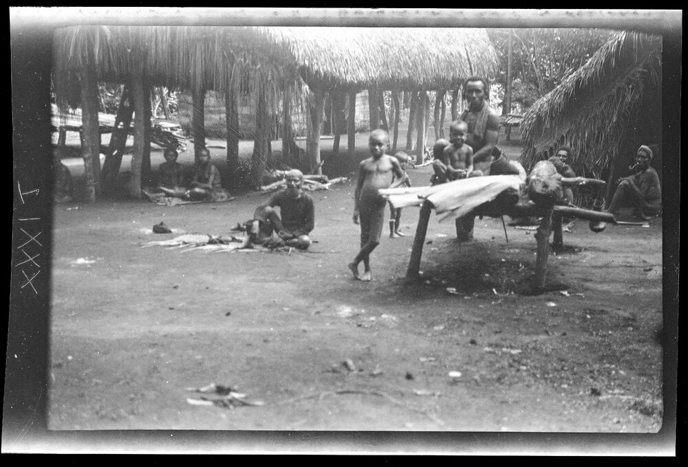 [Manum Island, New Guinea] At Tsedam's Homestead at 9am