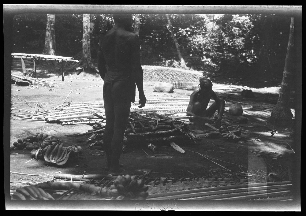 [Manum Island, New Guinea] Preparing to Cook the Food for the Workers