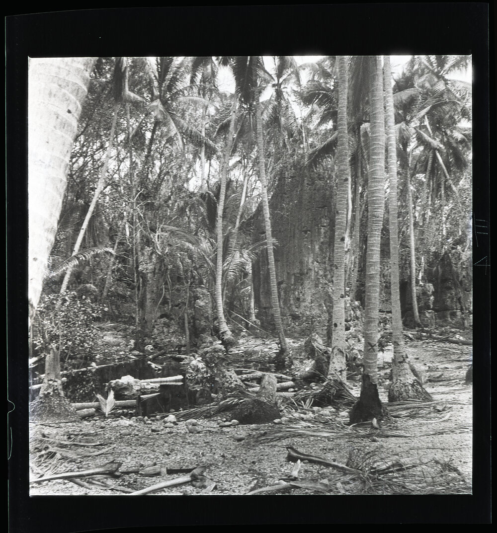 [Narau] Small Lagoon and Coral Pinnacles in the Coconut Belt in Meneŋ Districtct