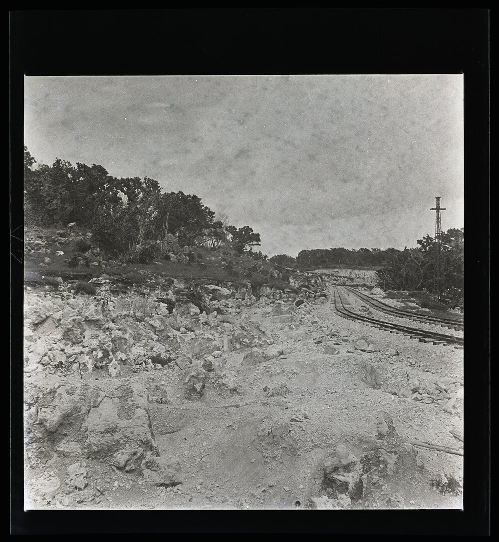 [Narau] The Railway Line Which Runs Through the Phosphate Fields Near the Wireless Station