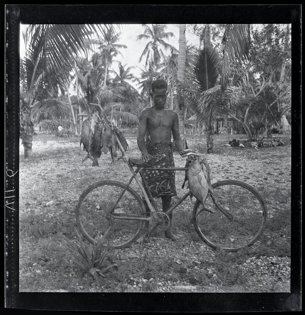 [Narau] A Nauruan Taking his Catch to Sell in the Chinese Quarter, a Common Sight in the Afternoon