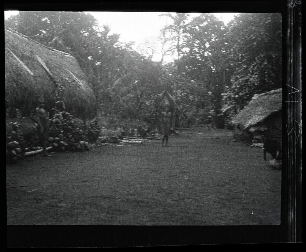 [Manum Island, New Guinea] Some of the Food Set out in Front of Arorŋabia&rsquo;s New house