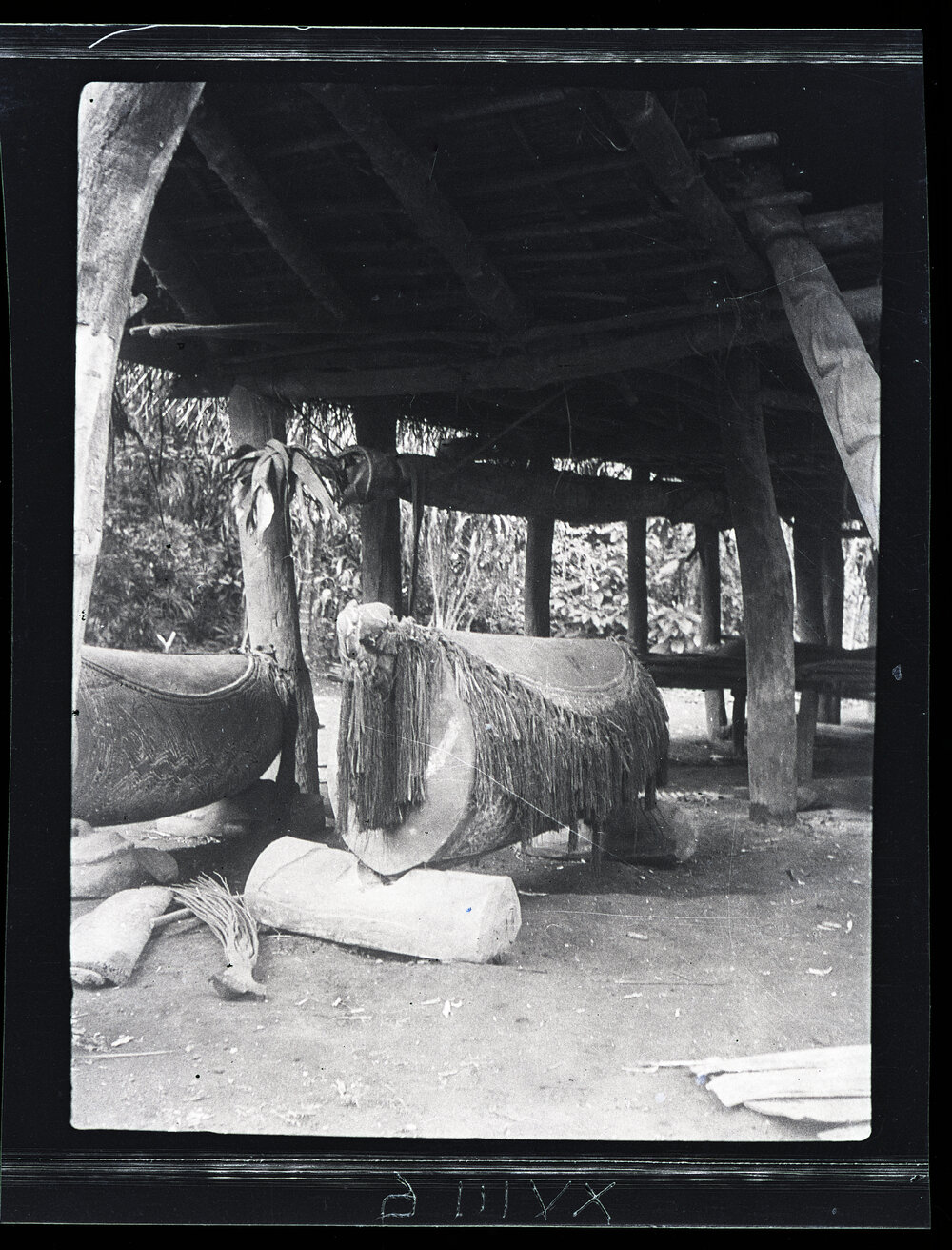[Manum Island, New Guinea] The Gongs Under the Southern End of Aupo&rsquo;s House