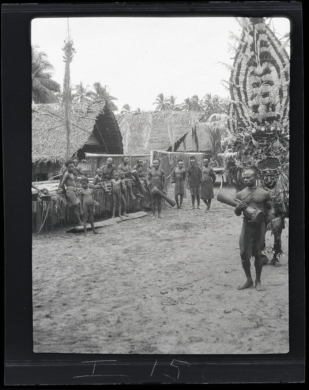 [Manum Island, New Guinea] Tumburan dancing at Sisimaŋgum