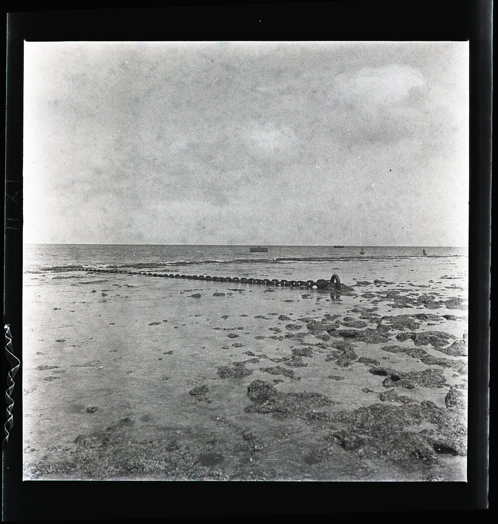 [Narau] One of the Great Cables Anchored into the Reef, to which the Buoys are Attached