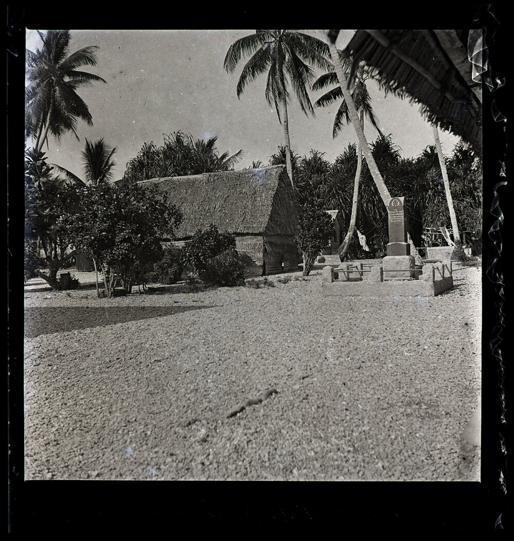 [Narau] The Grave of Chief Auweida and his Sacred Stones Under the Shrub to the Left