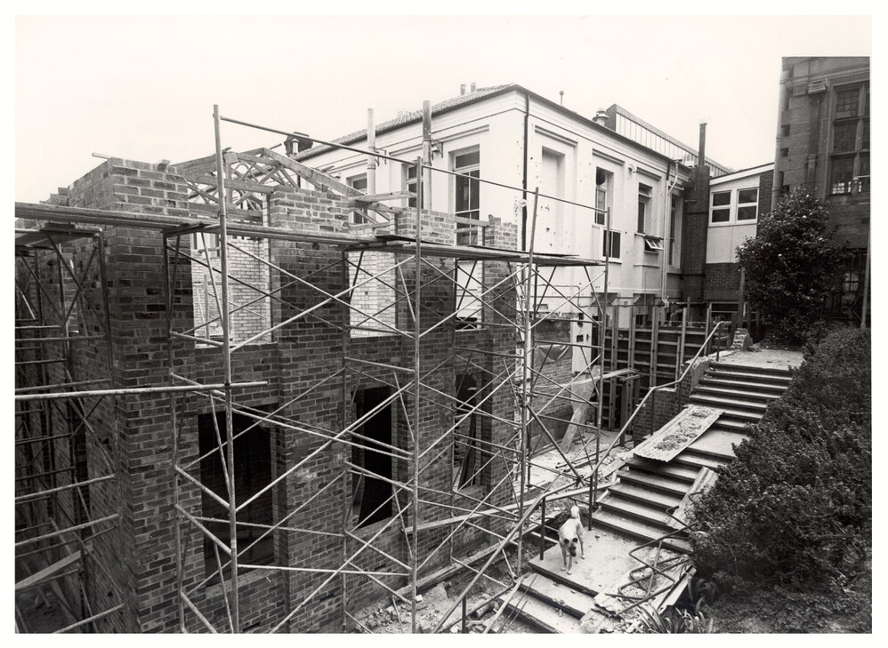 Construction of the Pharmacy Building