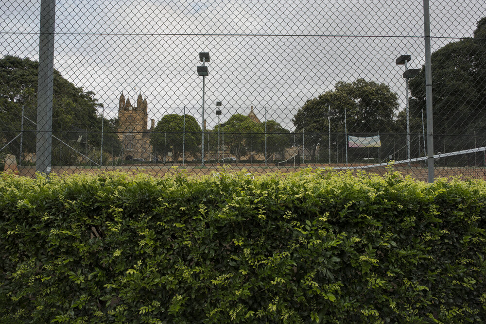 View of Tennis Courts on the Chau Chak Wing Museum Site