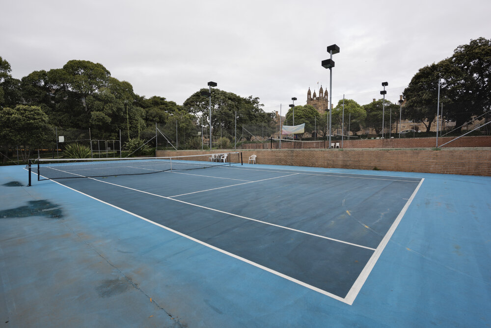 Tennis Courts on the Chau Chak Wing Museum Site