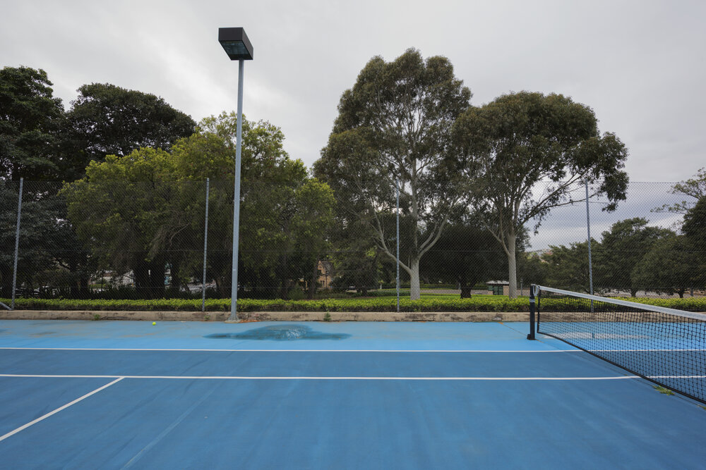 Tennis Courts on the Chau Chak Wing Museum Site