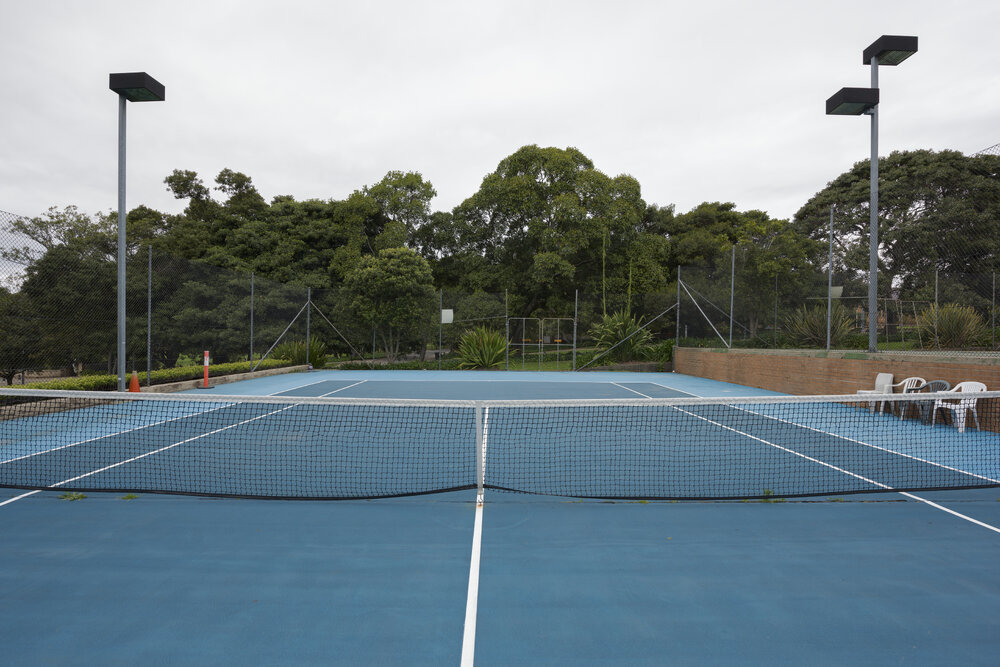Tennis Courts on the Chau Chak Wing Museum Site