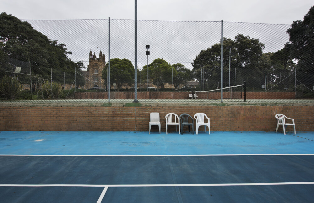 Tennis Courts on the Chau Chak Wing Museum Site
