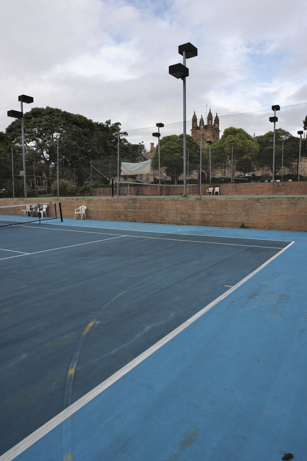 Tennis Courts on the Chau Chak Wing Museum Site