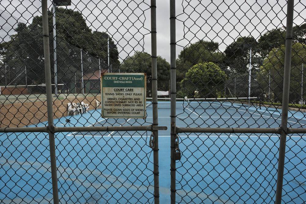 Tennis Courts on the Chau Chak Wing Museum Site