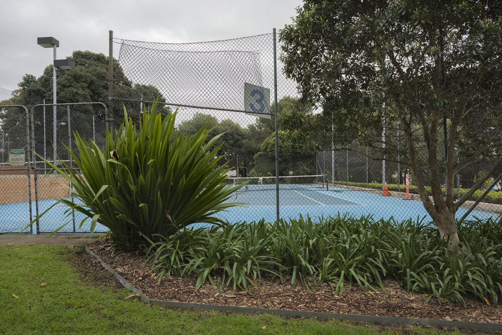 Tennis Courts on the Site of the Chau Chak Wing Museum