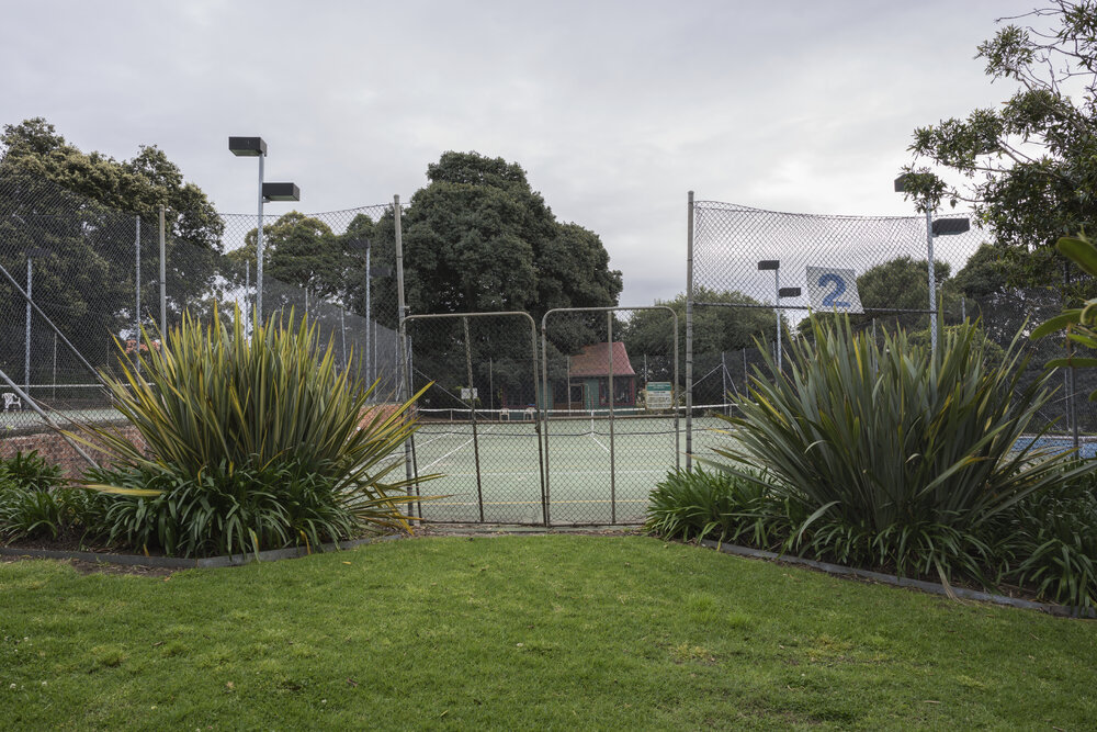 Tennis Courts on the Site of the Chau Chak Wing Museum
