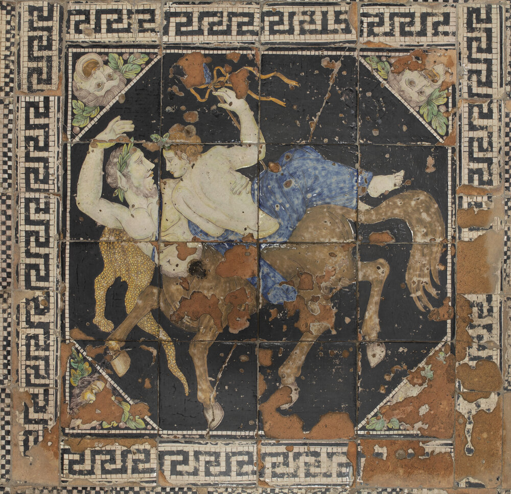 Decorated Floor of the Oriental Studies Room Lobby 