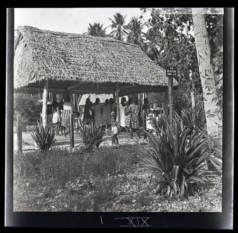 [Narau] Sister Murray at the Baby Health Centre in Anetan