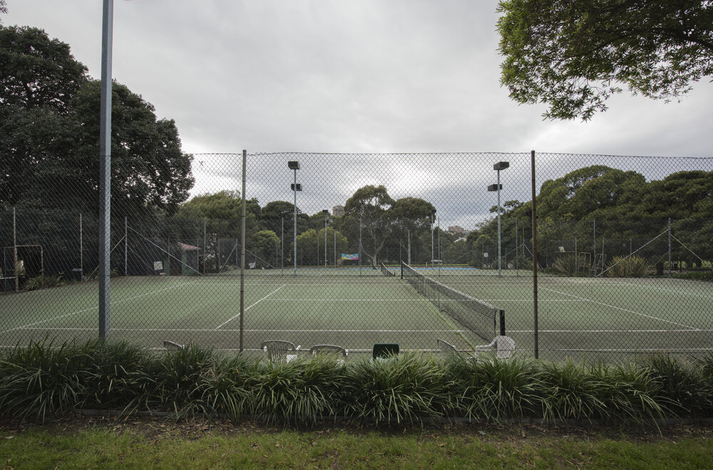 Tennis Courts on the Current Chau Chak Wing Museum Site
