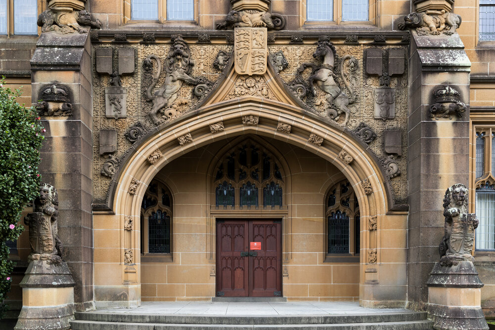 Quadrangle Side Entrance from Manning Road 