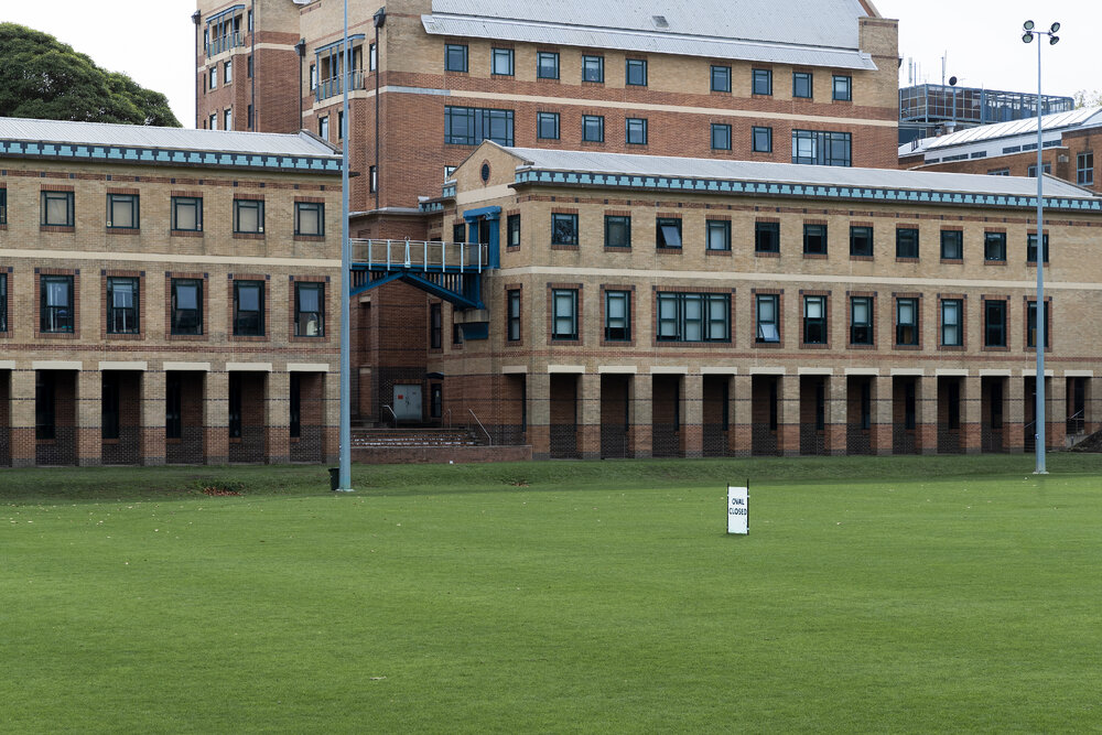 View of The Square and Education Building