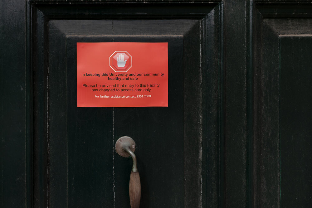 Physics Building Door Sign