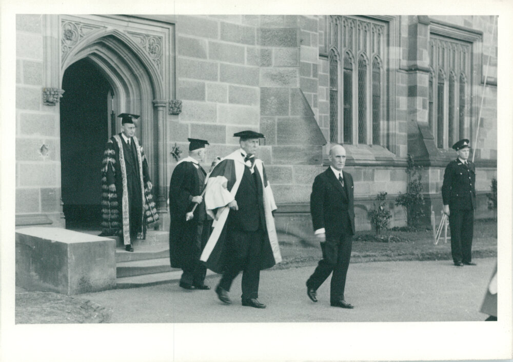 Ad Eundem Gradum Degrees Conferred Upon the Rt. Hon. Viscount Jowitt and Dean Erwin Griswold, Academic Procession