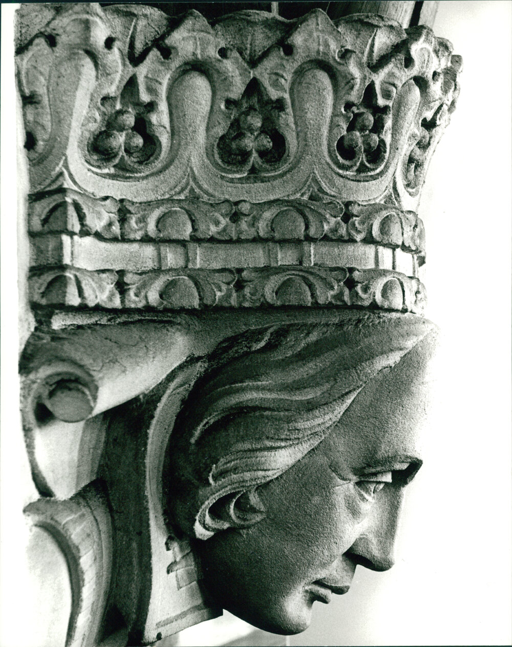Carved Portrait Head of William Shakespeare in the Professorial Board Room