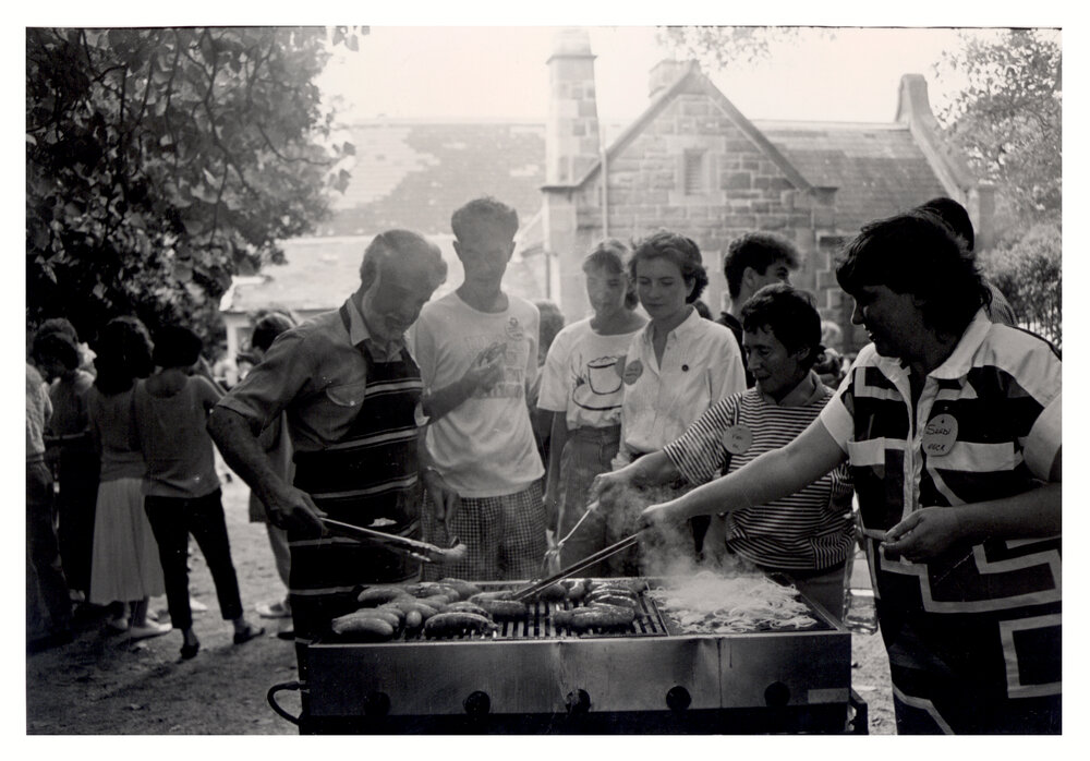 Women's College Principal Val Street at the Office of Graduate and Community Relations Open Day Barbeque