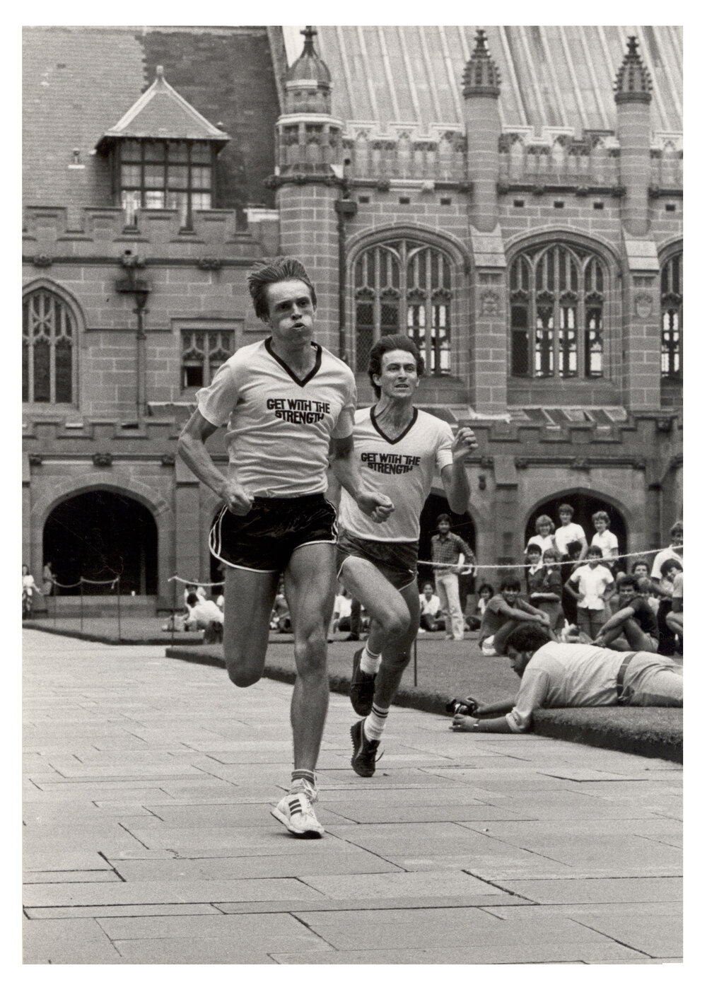 Quad Race Runners at Orientation Week 1983
