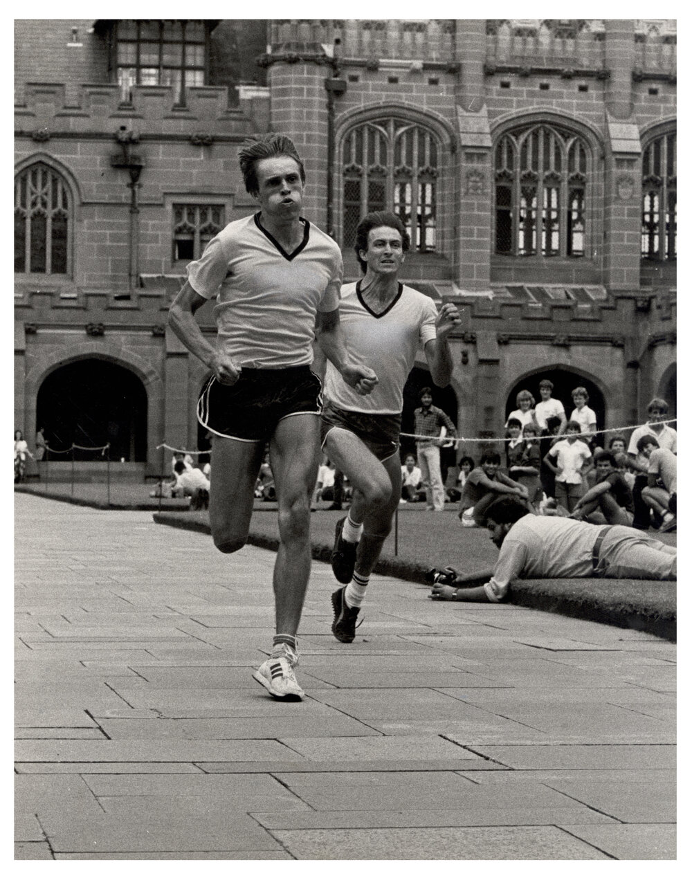 Quad Race Runners at Orientation Week 1983