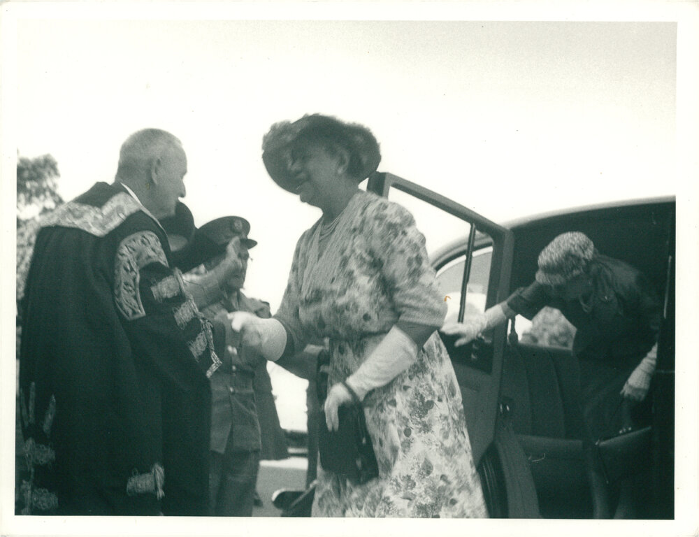 Charles Bickerton Blackburn Greeting Queen Salote of Tonga
