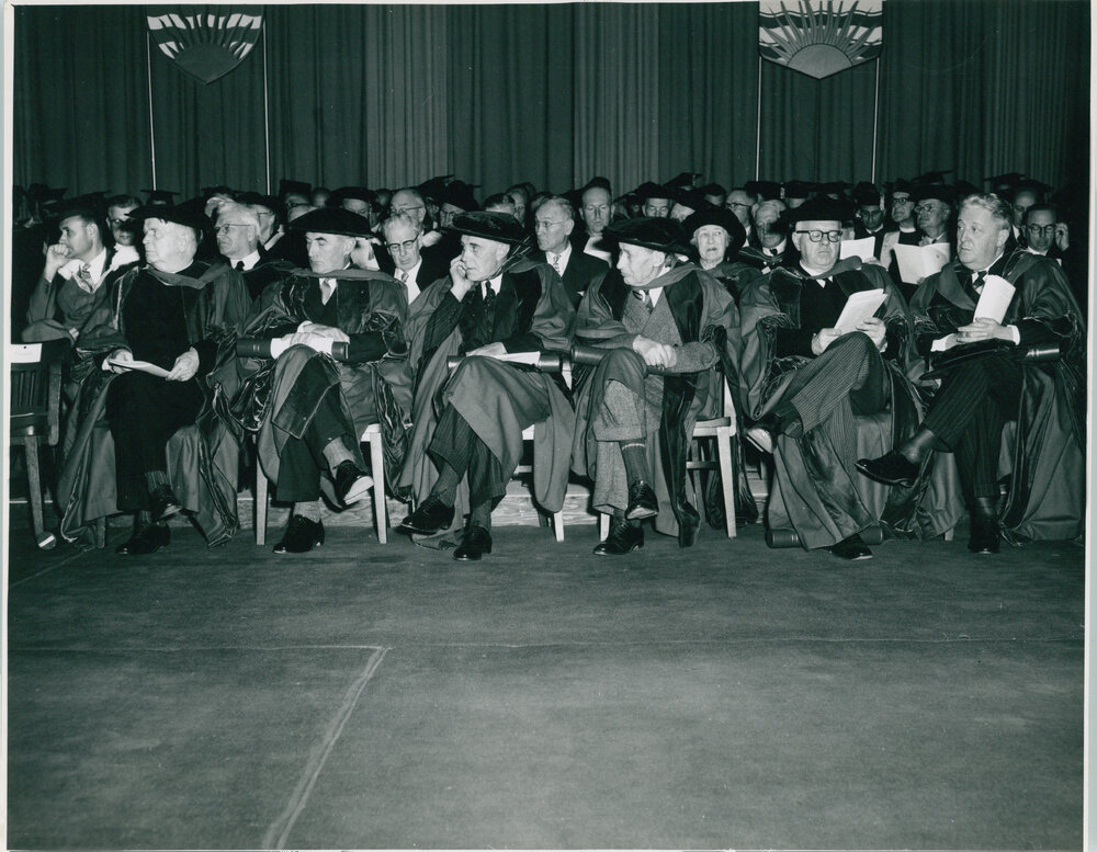 Conferring of Honorary Degree (LL.D.) upon Sir Stephen Roberts at the University of British Columbia