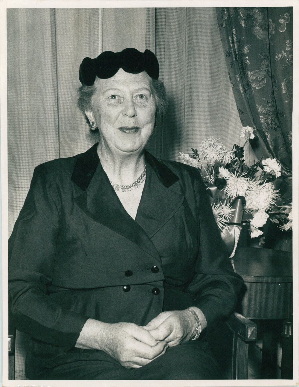 Mrs Roberts on the Occasion of Conferring of Honorary Degree (LL.D.) upon Sir Stephen Roberts at the University of British Columbia