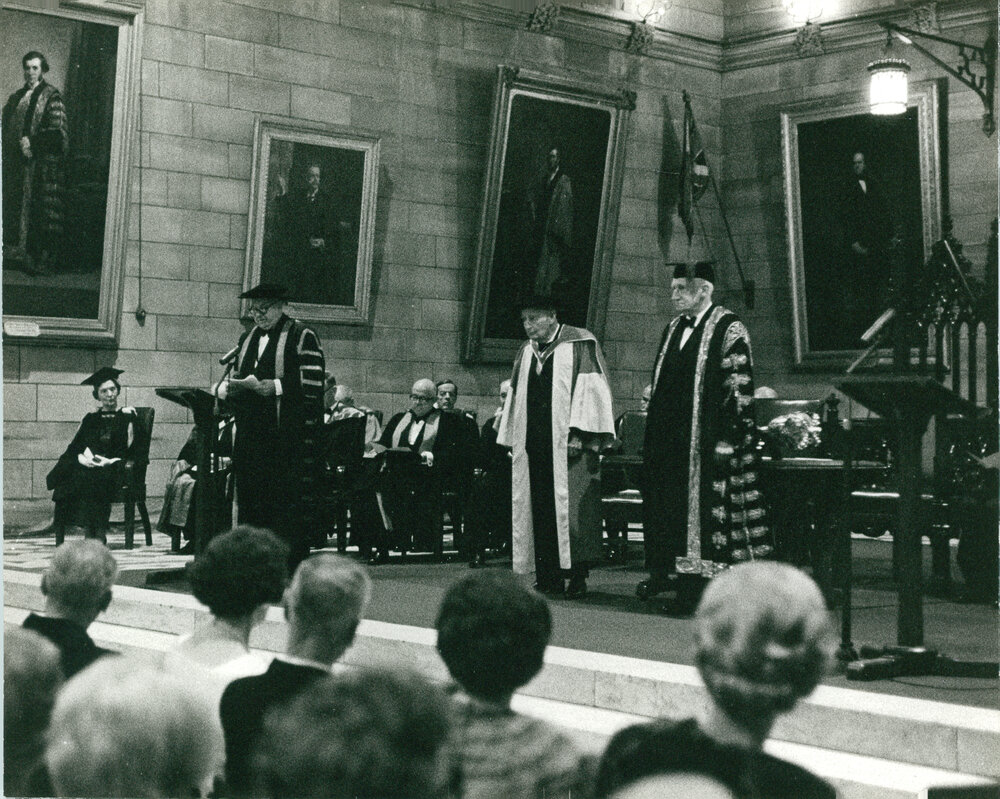 Conferring of Honorary Degree of Doctor of Letters Upon the Chancellor Emeritus Sir Charles Bickerton Blackburn