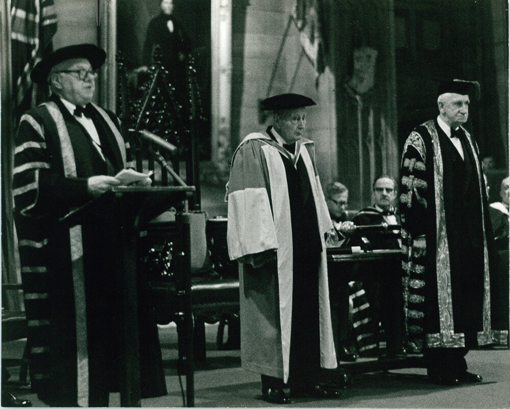 Conferring of Honorary Degree of Doctor of Letters Upon the Chancellor Emeritus Sir Charles Bickerton Blackburn