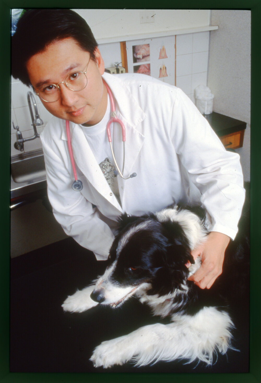 Veterinary Science Student with Dog