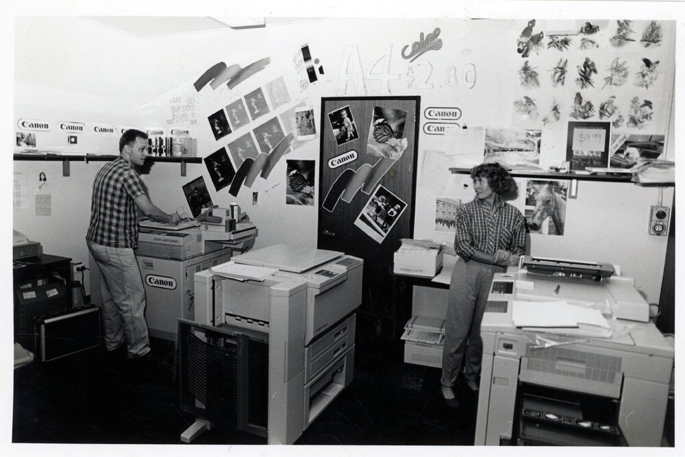 Students at the Colour Copy Centre